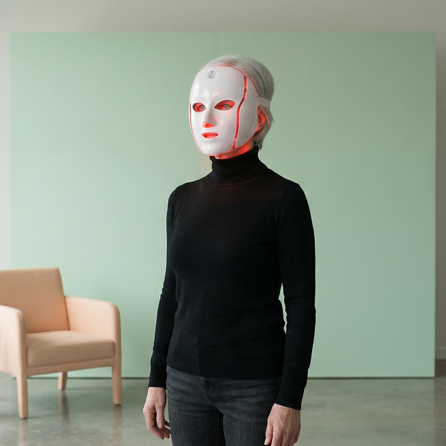 Orven Paris - Helios - Masque LED Visage et Cou Clipsable 7 Couleurs 1000 mAh