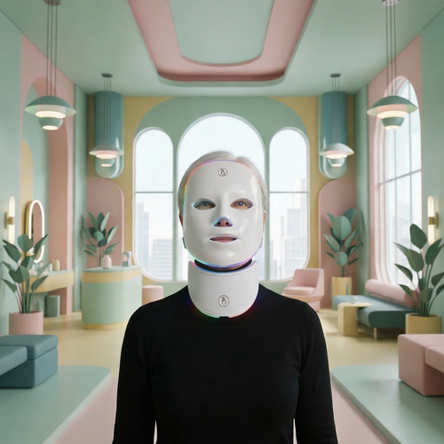 Orven Paris - Iris - Masque LED Visage et Cou Séparer 7 Couleurs 1200 mAh