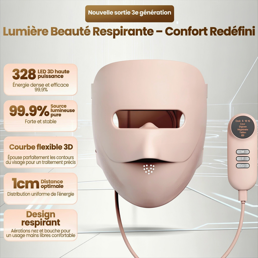 Orven Paris - Aither - Masque LED  Visage et Cou 320 LEDs